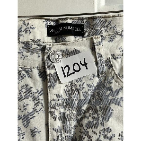 Lee Platinum Label Blue Blk White Capris Women’s 12 Medium EUC Back To School - Picture 11 of 11